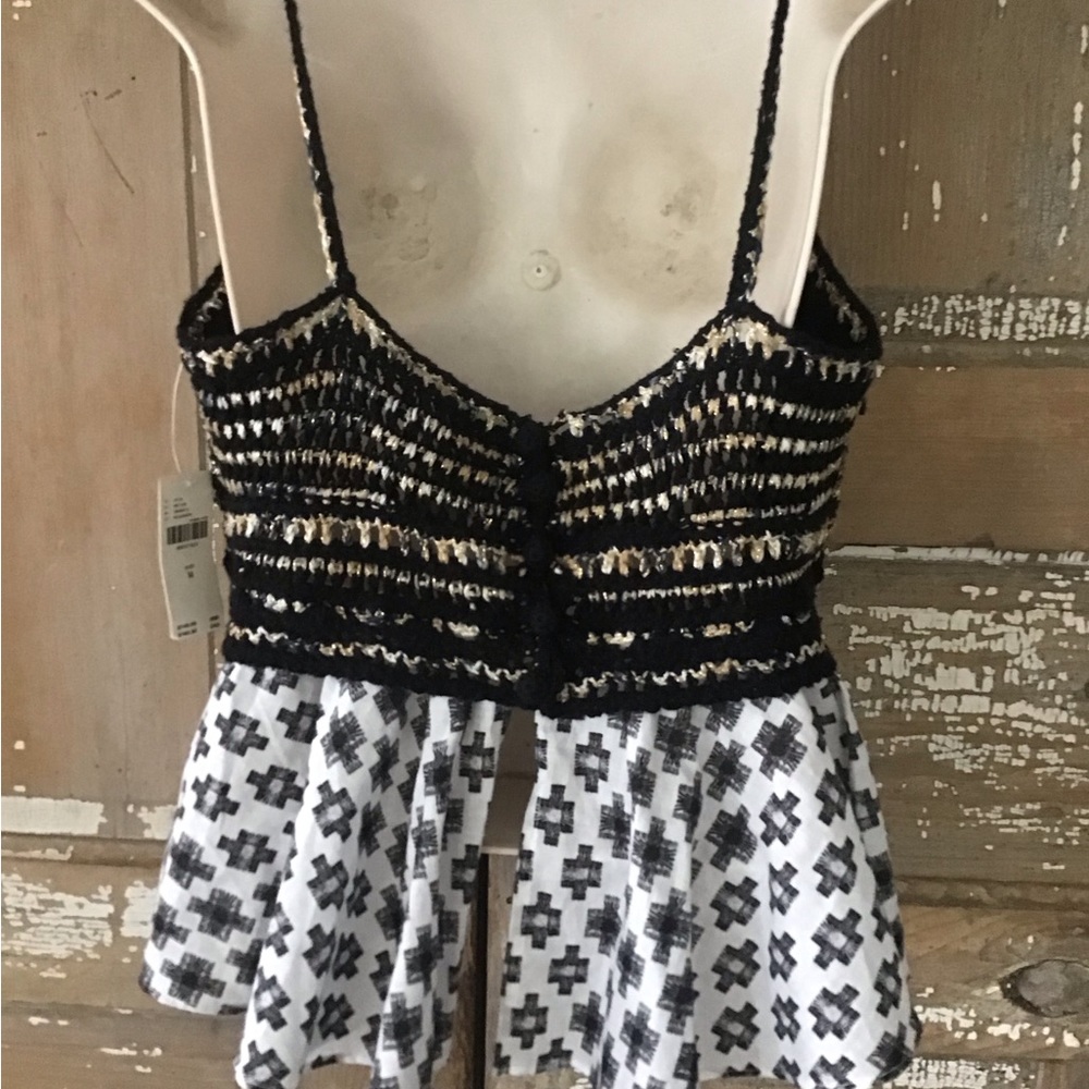 NWT By Anthropologie Freida Layered Sweater Tank top size M - Picture 4 of 13